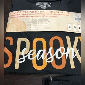SPOOKY SEASON HALLOWEEN FALL SHIRT Sz M NEW Black Holiday t-shirt